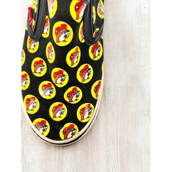 Buc-ees Shoes Slip-on Sneakers Beaver Logo Print Mens 6 See Photos For Size - Picture 7 of 10